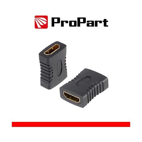 Adattatore Presa Hdmi (19pin) Ã¢â€â“ Presa Hdmi (19pin) Dorato - Foto 1